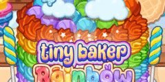 Tiny Baker Rainbow Buttercream Cake